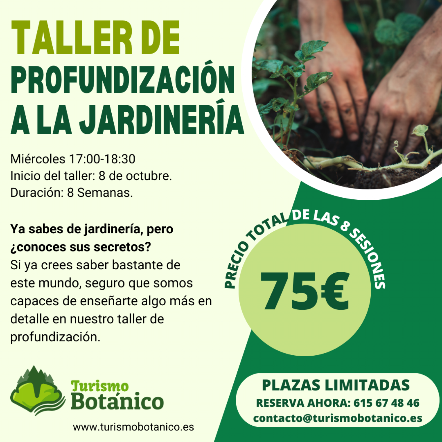 Murcia: Taller de Profundización a la Jardinería | Octubre 2025