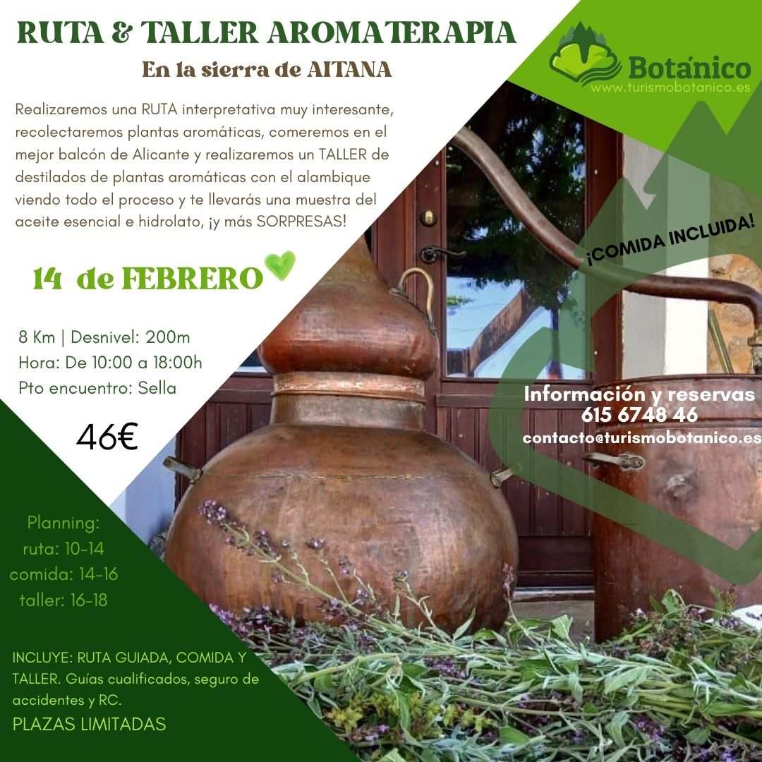 ALICANTE: Taller de aromaterapia | En la Sierra de Aitana | 14 de febrero