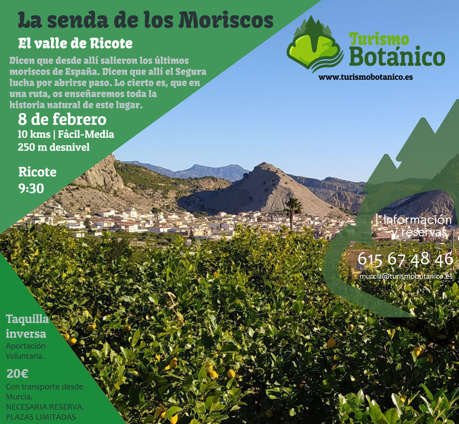 MURCIA: La Senda de los Moriscos | El Valle de Ricote | 08 de febrero 2026