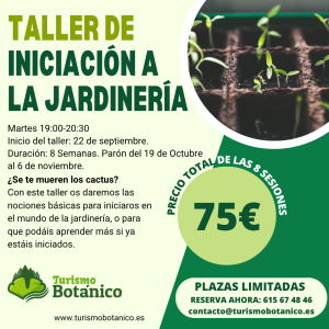 Murcia: Taller de Iniciación a la Jardinería | Otoño 2026
